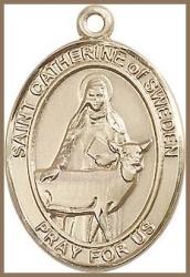 St Catherine of Sweden Medal - 14K Gold Filled - Medium