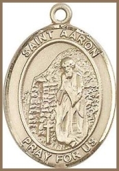 St Aaron Medal - 14K Gold Filled - Medium