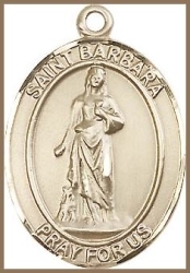 St Barbara Medal - 14K Gold Filled - Medium