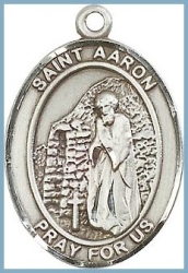 St Aaron Medal - Sterling Silver - Medium