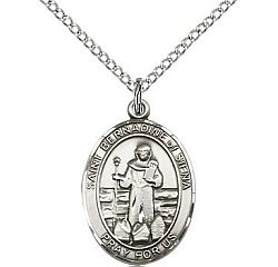 St Bernadine Medal - Sterling Silver - Medium