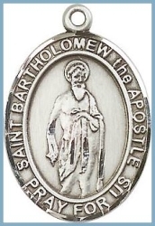 St Bartholomew Medal - Sterling Silver - Medium