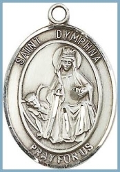 St Dymphna Medal - Sterling Silver - Medium