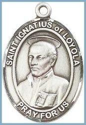 St Ignatius Medal - Sterling Silver - Medium
