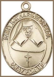 St Katharine Drexel Medal - 14K Gold Filled - Medium