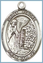 St Fiacre Medal - Sterling Silver - Medium