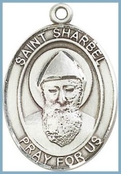 St Sharbel Medal - Sterling Silver - Medium
