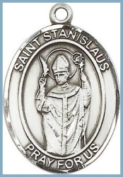 St Stanislaus Medal - Sterling Silver - Medium