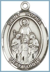 St Sophia Medal - Sterling Silver - Medium
