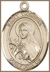 St Theresa Medal - 14K Gold Filled - Medium