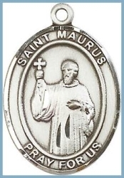St Maurus Medal - Sterling Silver - Medium