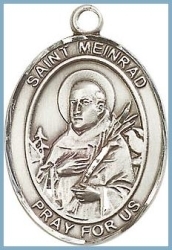 St Meinrad Medal - Sterling Silver - Medium