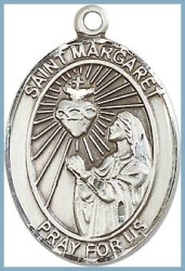 St Margaret Medal - Sterling Silver - Medium