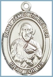 St James the Lesser Medal - Sterling Silver - Medium