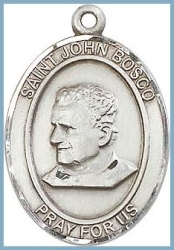 St John Bosco Medal - Sterling Silver - Medium