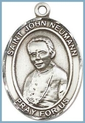 St John Neumann Medal - Sterling Silver - Medium