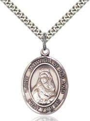 St Jadwiga Medal - Sterling Silver - Medium
