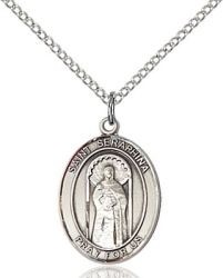 St Seraphina Medal - Sterling Silver - Medium