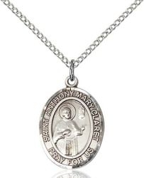 St Anthony Mary Claret Medal - Sterling Silver - Medium