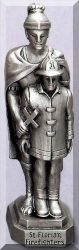 St Florian Pewter Statue