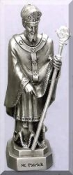 St Patrick Pewter Statue