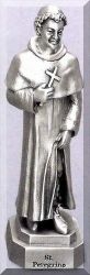 St Peregrine Pewter Statue