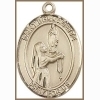 St Bernadette Medal - 14K Gold Filled - Medium