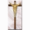Risen Christ Cross - Large 34" Dark Oak Cross