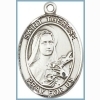 St Therese Medal - Sterling Silver - Medium