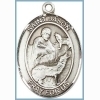 St Jason Medal - Sterling Silver - Medium