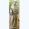 Francis Garden Statue - Solar Birdbath