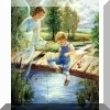 Angel with Boy Print - Christian Print