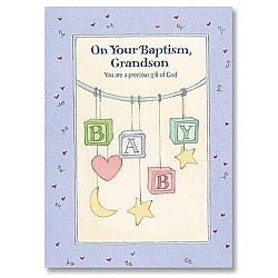 Baptism Cards - for Grandson
