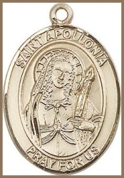 St Apollonia Medal - 14K Gold Filled - Medium