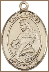 St Agnes Medal - 14K Gold Filled - Medium