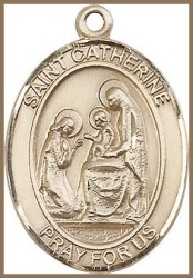 St Catherine of Siena Medal - 14K Gold Filled - Medium