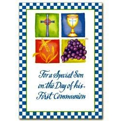 First Communion Card for Son