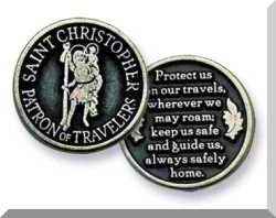 Saint Christopher Pocket Token - Patron of Travelers