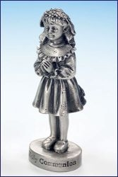 First Communion Pewter Figurine