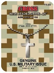 GI Jewelry Cross - Military Medal