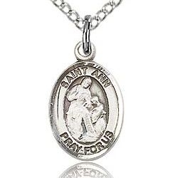 St Ann Medal - Sterling Silver - Small