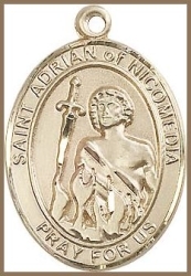 St Adrian Medal - 14K Gold Filled - Medium