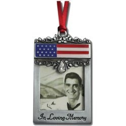 Memorial Ornament Picture Frame for Military