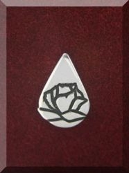 Memorial Tear Sterling Silver Pin