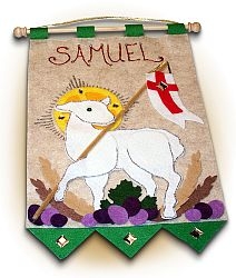 First Communion Banner Kit - Lamb of God - Green