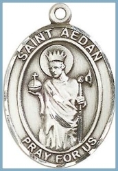 St Aedan Medal - Sterling Silver - Medium