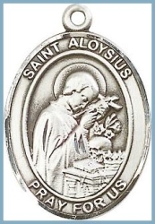 St Aloysius Medal - Sterling Silver - Medium