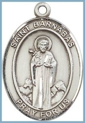 St Barnabas Medal - Sterling Silver - Medium