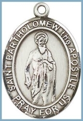 St Bartholomew Medal - Sterling Silver - Medium