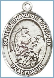 St Bernard of Montjoux Medal - Sterling Silver - Medium